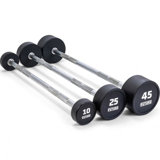 10 - 45kg Premium Urethane Barbell Set & Rack