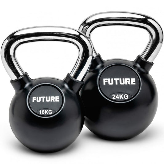 4-28kg Premium Rubber Coated Kettlebell Set