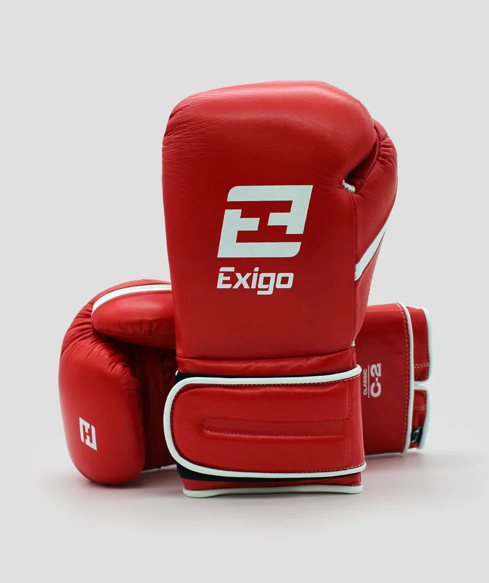 Exigo® C2 Classic Leather Sparring Gloves - Strap