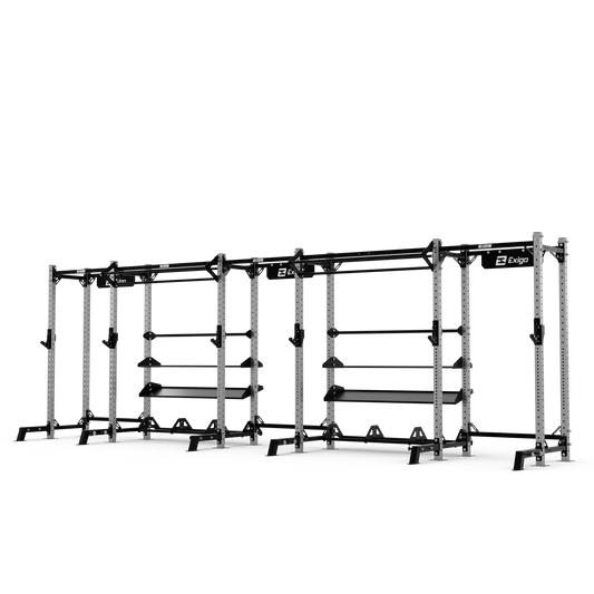 Exigo® X70 3 Bay Half Rack With Storage