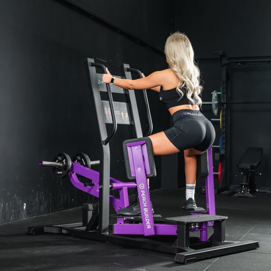 Peach Builder Plate Loaded Standing Abductor
