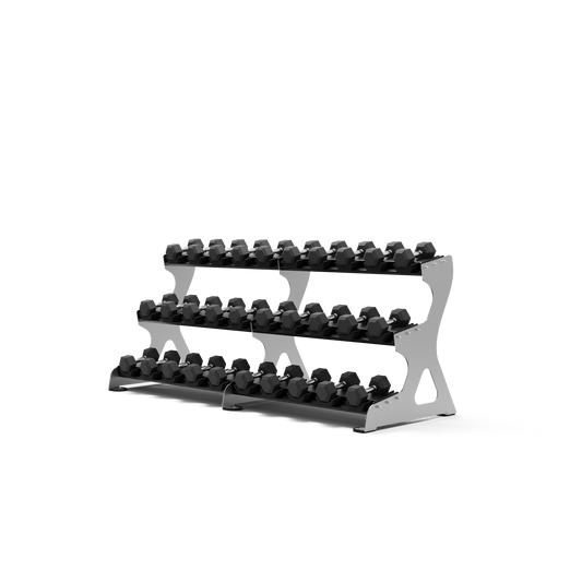 Exigo®  2.5M 3 Tier Dumbbell Rack (15 Pairs)