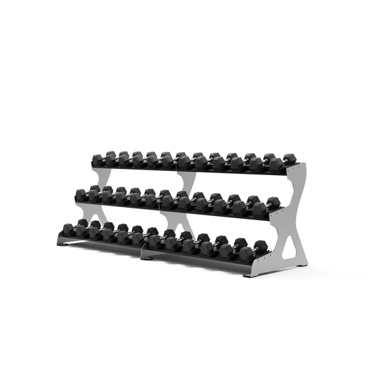 Exigo®  3M 3 Tier Dumbbell Rack (18 Pairs)