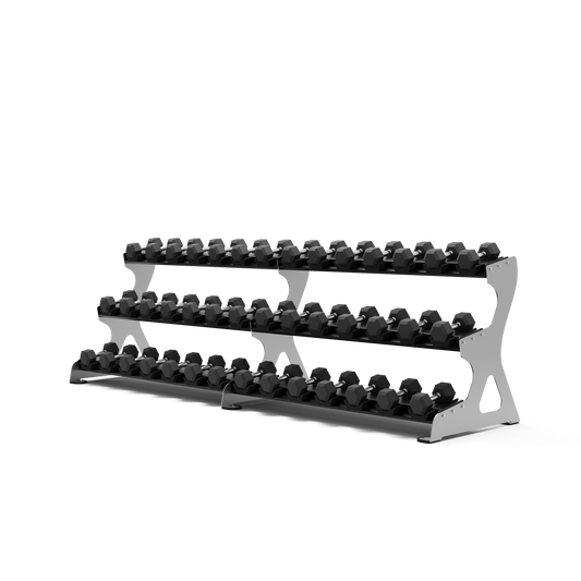 Exigo®  3.5M 3 Tier Dumbbell Rack (21 Pairs)