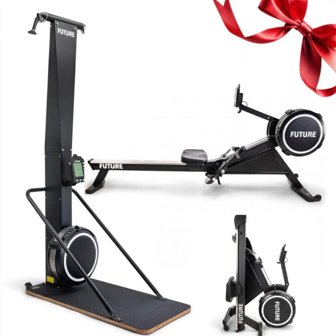 Elite Series Commercial Indoor Rower + Elite Series Ski Trainer with Magnetic Overdrive