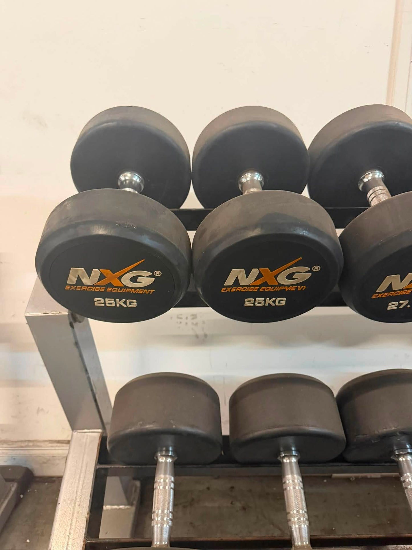 NXG Dumbbell Set 5kg–50kg + Storage Rack