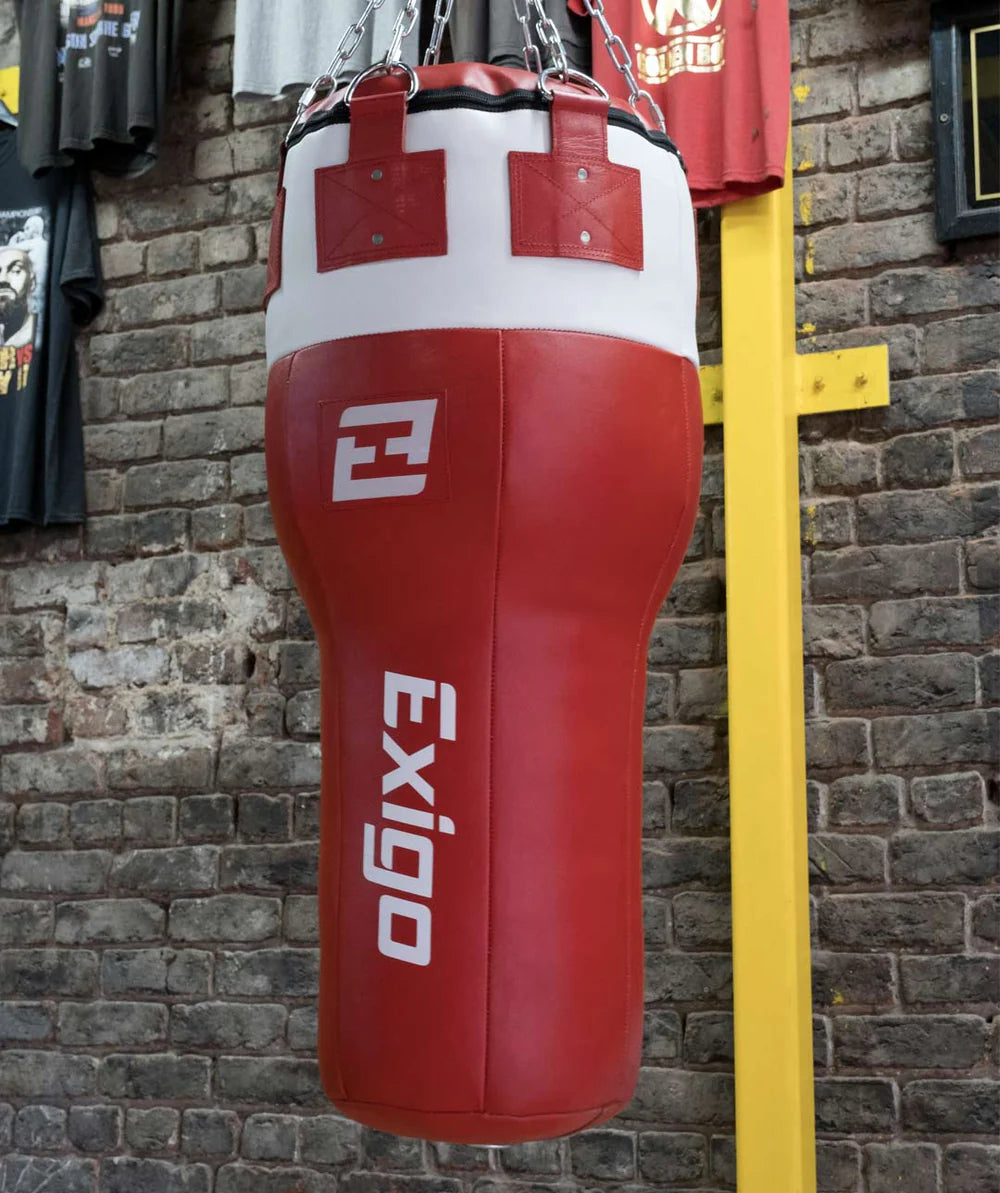 Exigo® Super Pro 3.5ft 40kg Leather Angle Punch Bag