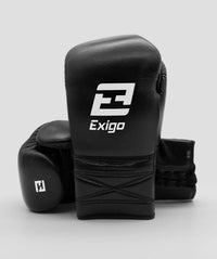Exigo® S2 Stealth Leather Sparring Gloves - Lace