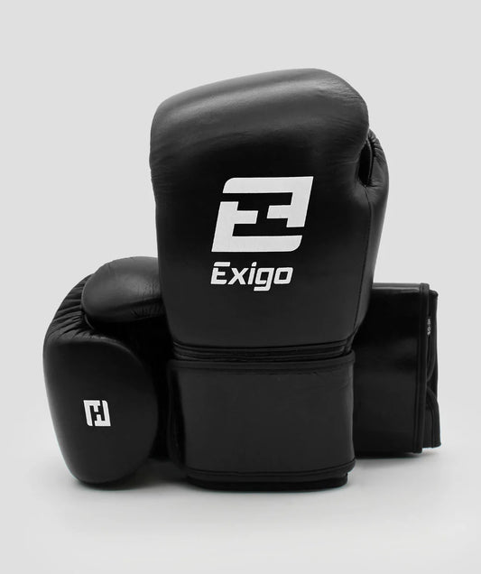 Exigo® S2 Stealth Leather Sparring Gloves - Strap