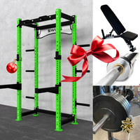 Swiss Half Rack + 100kg Garage Bumper Set + Swiss Ferox Power Bar + Swiss Adjustable Bench