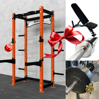 Swiss Half Rack + 100kg Garage Bumper Set + Swiss Ferox Power Bar + Swiss Adjustable Bench