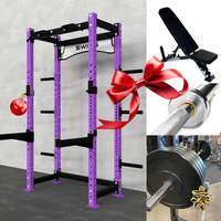 Swiss Half Rack + 100kg Garage Bumper Set + Swiss Ferox Power Bar + Swiss Adjustable Bench