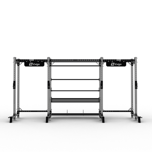 Exigo®  X70 2 Bay Half Rack With Storage