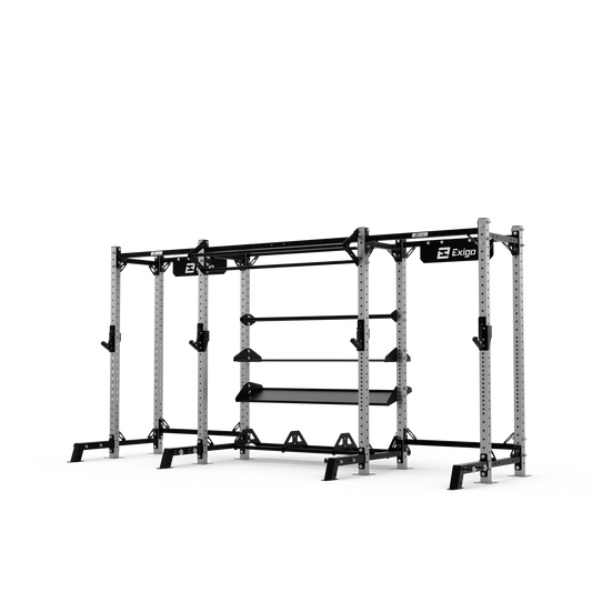 Exigo®  X70 2 Bay Half Rack With Storage